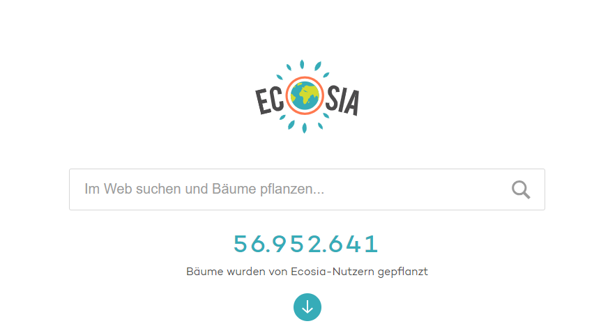 Ecosia Suchmaske