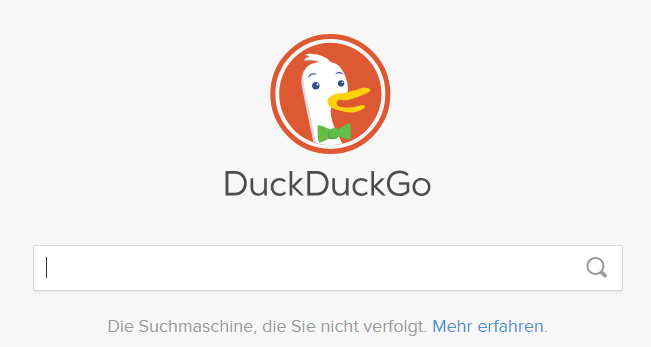 DuckDuckGo Suchleiste
