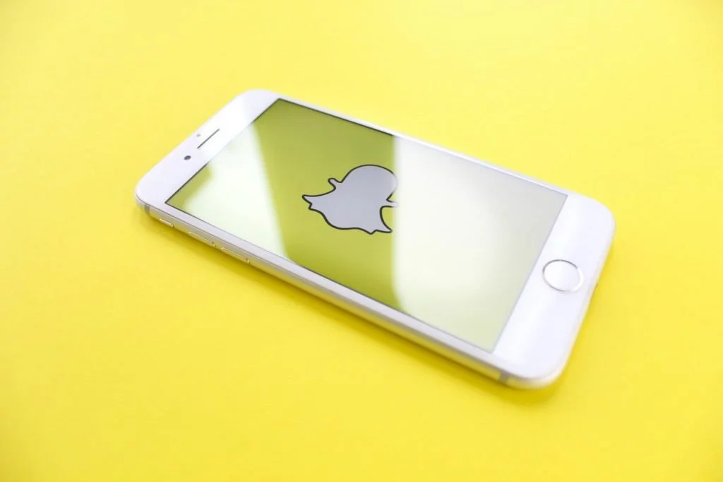 Das Logo von Snapchat auf einem Iphone