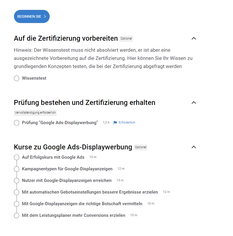 Google-Ads-Zertifizierung