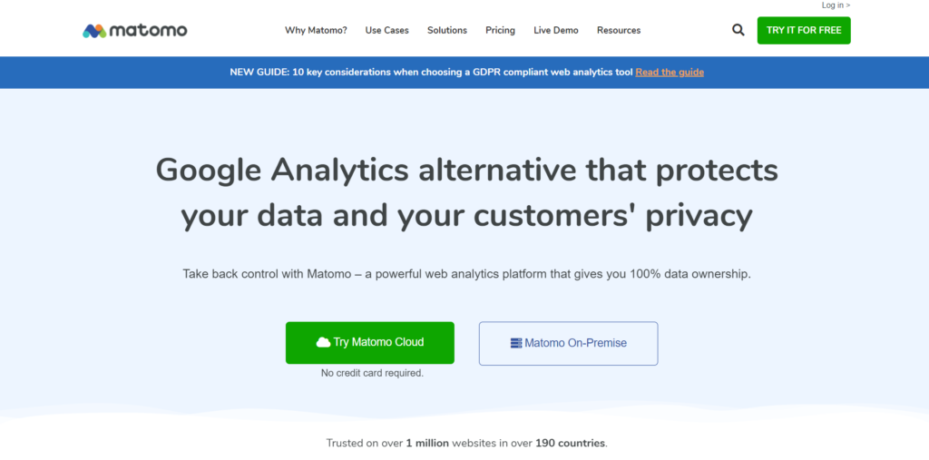 Matomo Analytics Screenshot
